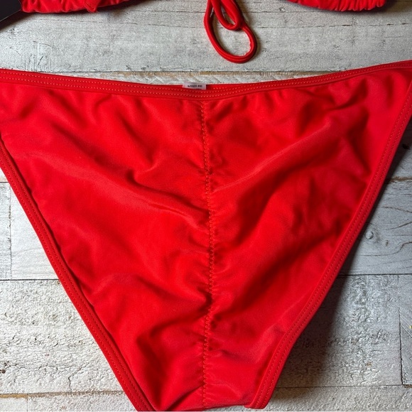 Suvimuga Classic String Bikini 2 Pc Swimsuit Womens Size Large Red NWT - Picture 7 of 14
